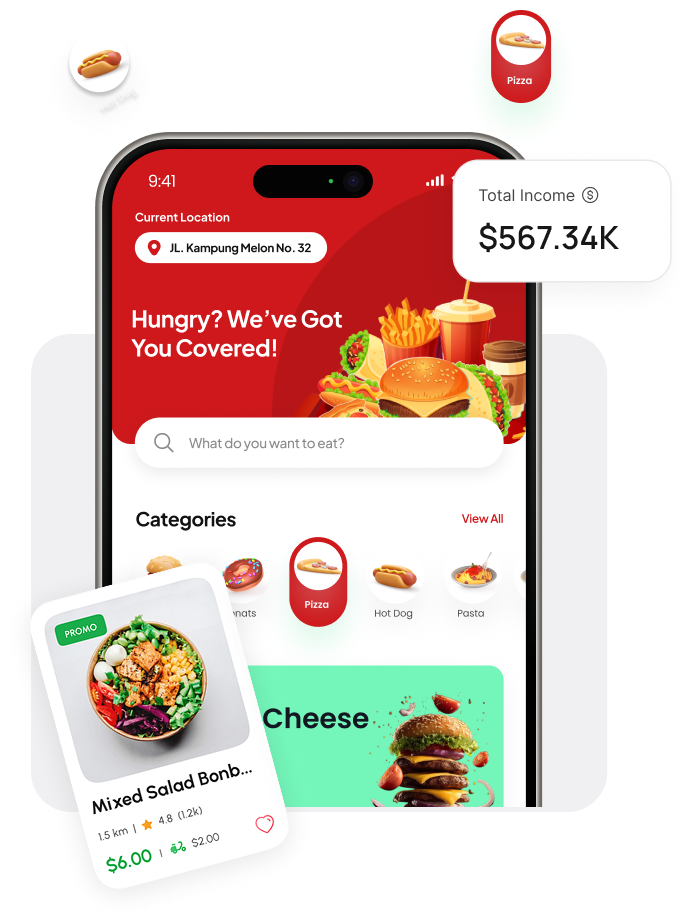 Restaurant delivery mobile app