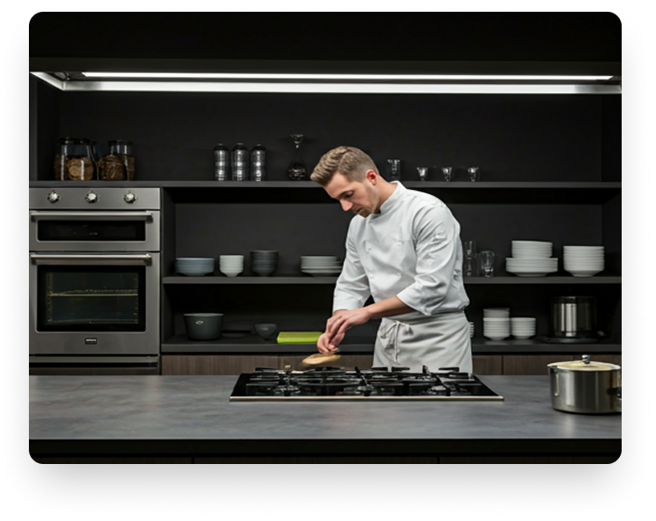 Chef working